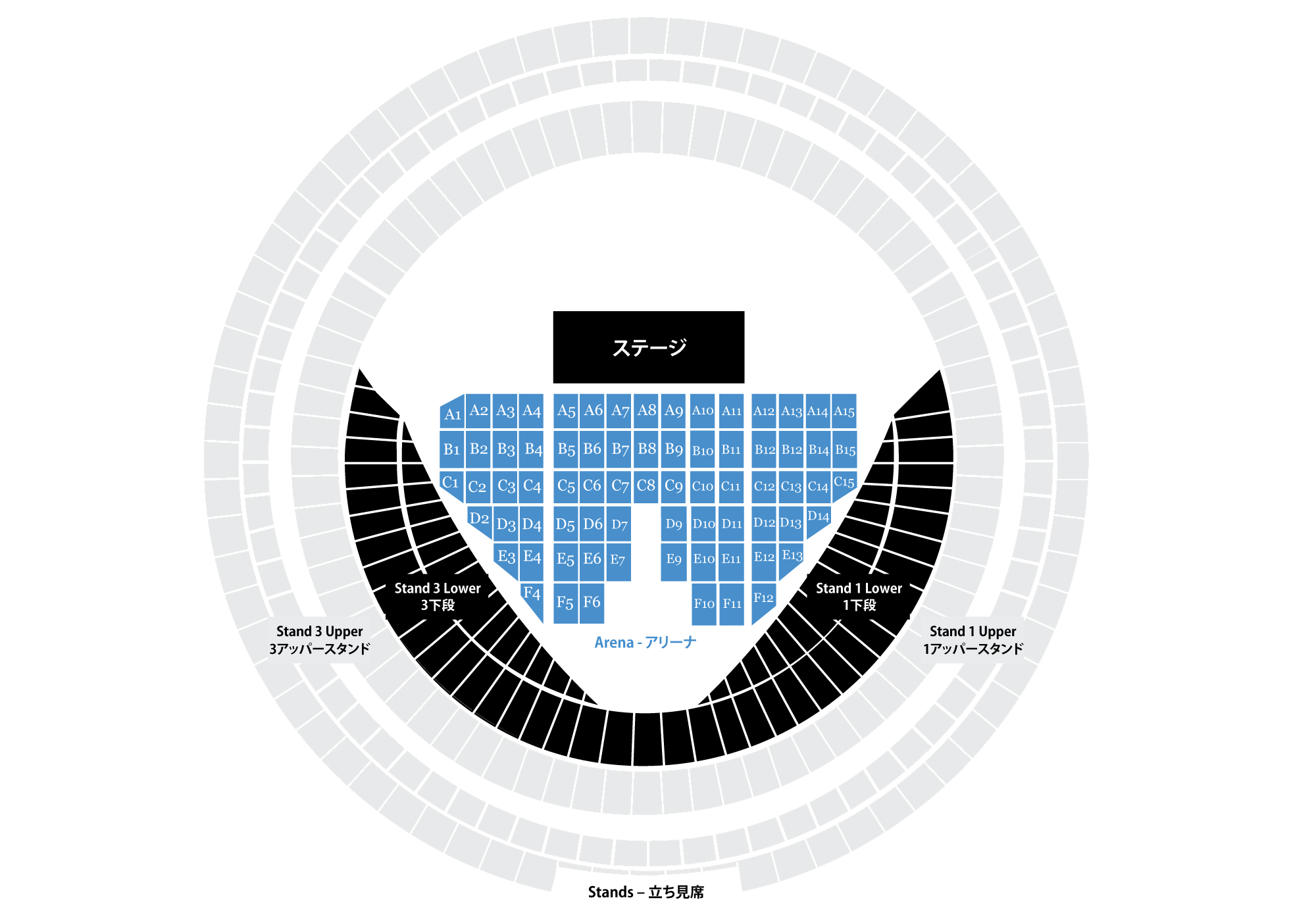 ポールマッカートニー13年来日 大阪京セラドームのアクセス ブロック割図 座席表 を見てみよう ポール マッカートニー来日 Write Blog